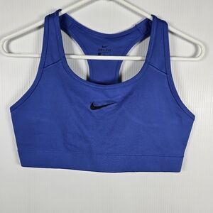 Nike Women's Dri-FIT Racerback Sports Bra - Royal Blue Size L Athleticwear